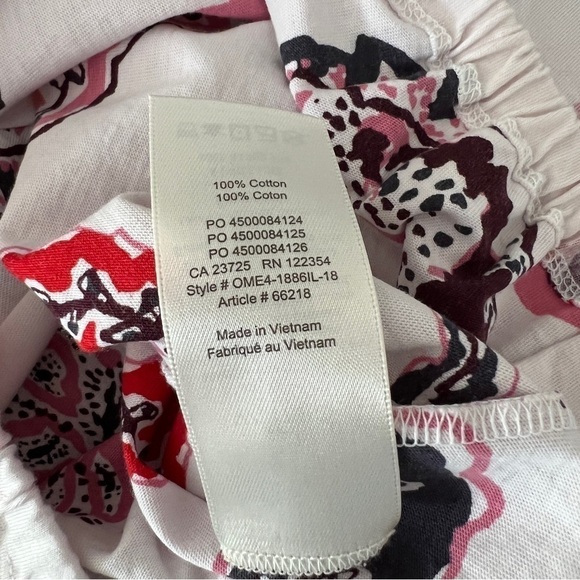 Aritzia Wilfred Paisley Print Short Sleeve Crop Top Bottom Elastic Hem Size XS - Picture 7 of 8